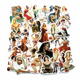 Pin Up Girls 50 Stickers Set